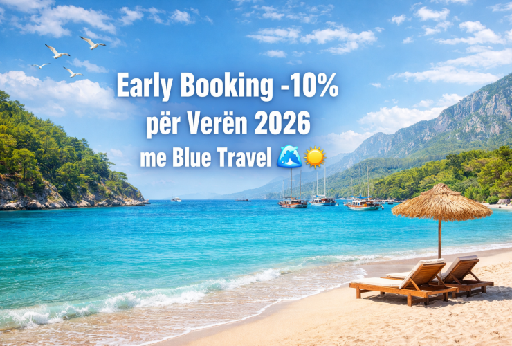Early Booking -10% për Verën 2026 me Blue Travel